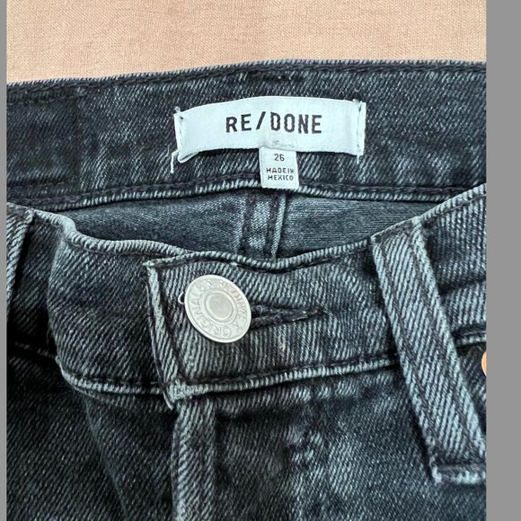 Re/Done Washed Black Jeans  - 26 - Picture 7 of 8